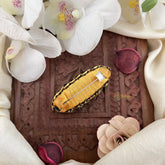 Vriksham Silk Thread Kundan Saree Pin-Blue-H1007